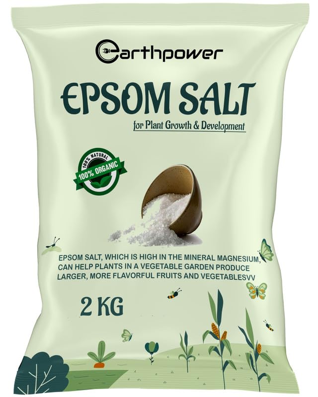 EarthPower Epsom Salt for Plants Water Soluble Fertilizer for Plants and Gardening, Plant Growth & Development |Organic Gardening Magnesium Sulphate | Water Soluble Plant Fertilizer (2Kg) (B0CN37NT48) Amazon Price History, Amazon Price Tracker