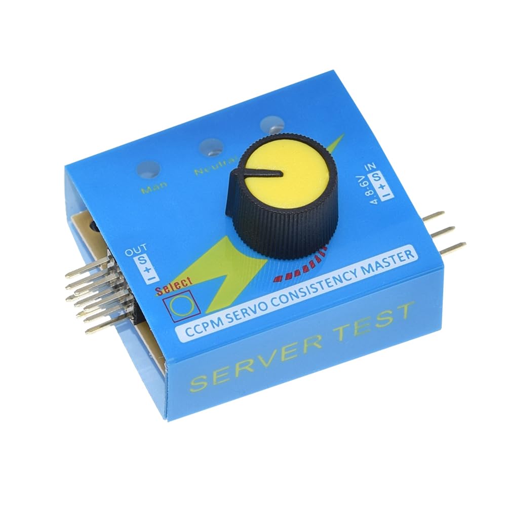 aneegfpv 3CH ECS Micro Servo Motor Tester Speed Controller Power Channels CCPM Consistency Meter for RC Drone Car Boat Airplane Models