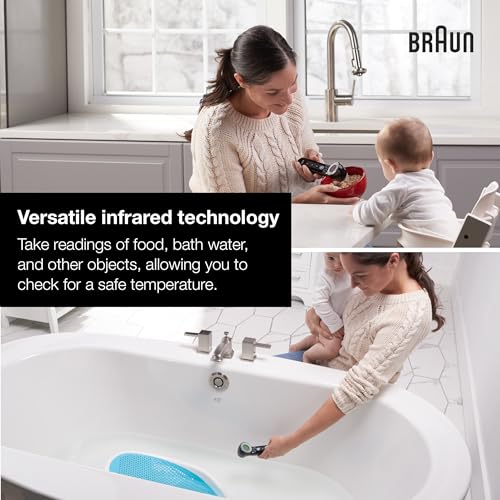 Image of Braun Sensian 7 Forehead 3-in-1 Non-Contact Infrared Thermometer, Age Precision Technology, Color-Coded Digital Display, Baby and Child Friendly, No. 1 Brand Recommended by Pediatricians