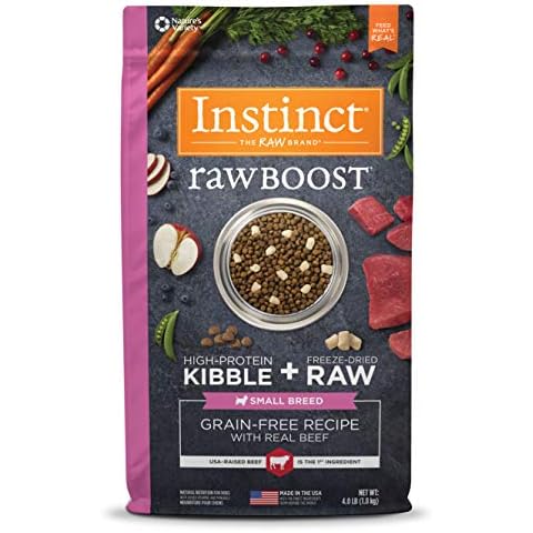 Instinct Raw Boost Small Breed Grain Free Recipe with Real Beef Natural Dry Dog Food, 4 lb. Bag Cover