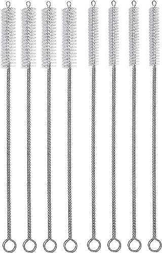 Image of YTM Pack of 8 Straw Cleaner Brush Set for Water Bottle, Sippy Cup, Pipes, Long Cleaning Brush