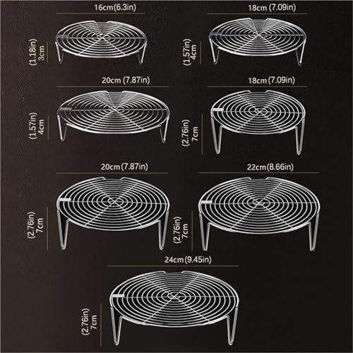 Paniers cuit-vapeur et support de cuisson vapeur en acier inoxydable 18cm pour œuf - 8
