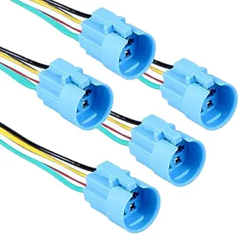 DMWD 5pcs Pigtail, Wire Connector, Socket Plug for 19mm Push Button Switch