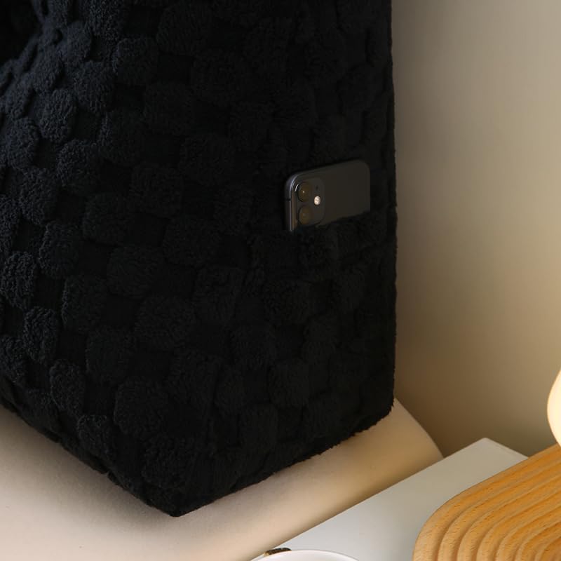 Cuscino da Lettura Nero Queen/ 150 Cuscino per Testiera Cuscino A Cuneo per Letto Divano Letto Cuscino Lungo per Schienale con Fodera Lavabile per/Giochi
