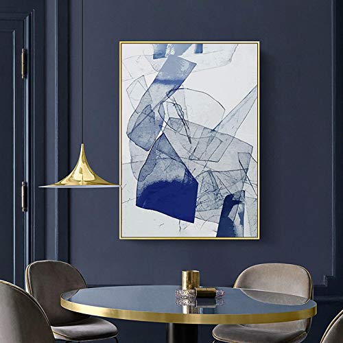 Impression jet d'encre de qualité sur toile bleu nordique 50x70cm