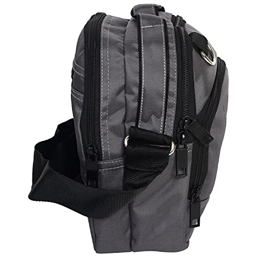 Image of Hawai PVC Coated Water Resistant Polyester Nylon Casual Sling Messenger Side Bag for Office College Outdoor Travel Daytrip-PUBWC1 for Men Women