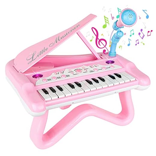ToyVelt Toy Piano for Toddler Girls – Cute Piano for Kids with Built-in Microphone & Music Modes - Best Birthday Gifts for 3 4 5 Year Old Girls – Educational Keyboard Musical Instrument Toys