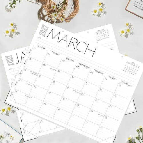 Image of GuassLee Desk Calendar 2026-2027, 19 Months (Jun 2026-Dec 2027), 14 inch x 11 inch (Pack of 2)
