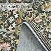 Washable 4x6 Bedroom Rug for Family: Non-Slip Floral Small Carpet for Living Room Kitchen Boho Low Pile Doormat for Entryway Soft Floor Mat for Nursery College Dorm Essentials for Girls(4x6,Green) #2