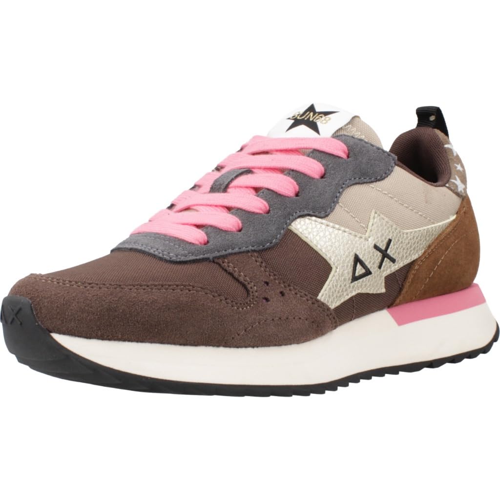 SUN68 Donna Sneakers Basse Z45216 Poliestere Marrone 36