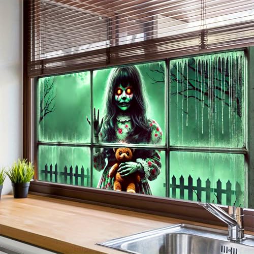 Película para ventana HOMETITUTE diseño terror 39.3x17.7 pulg miniatura 5