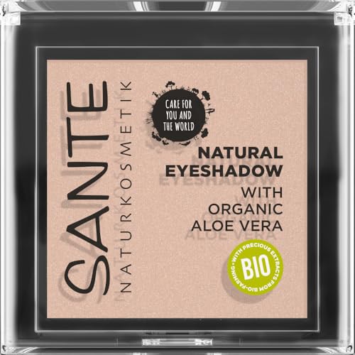 Sante Naturkosmetik Natural Eyeshadow 01 Pearly Opal - Sombra de ojos mate con extractos orgánicos, vegana, 1,8 g