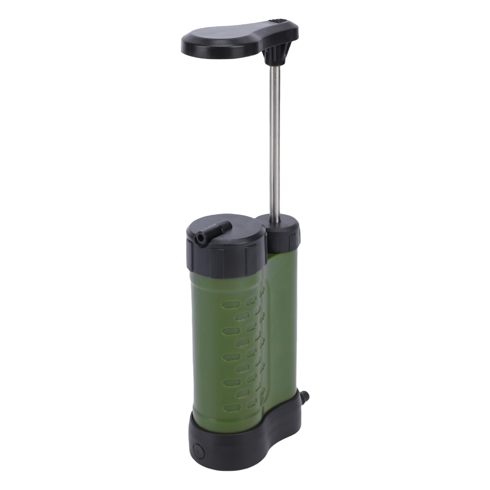 SUNGOOYUE Pompa per Filtro Dell'acqua Portatile, Membrana di Ultrafiltrazione da 0,01 Micron Rimuove il 99,9999% di impurità, con Impugnatura Ergonomica, per Campeggio All'aperto, (verde scuro)