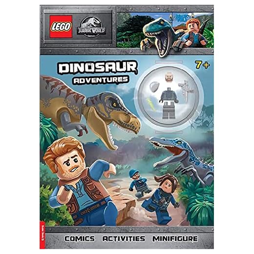 LEGO® Jurassic World™: Dinosaur Adventures Activity Book (with ACU guard minifigure): Activity Book with Minifigure
