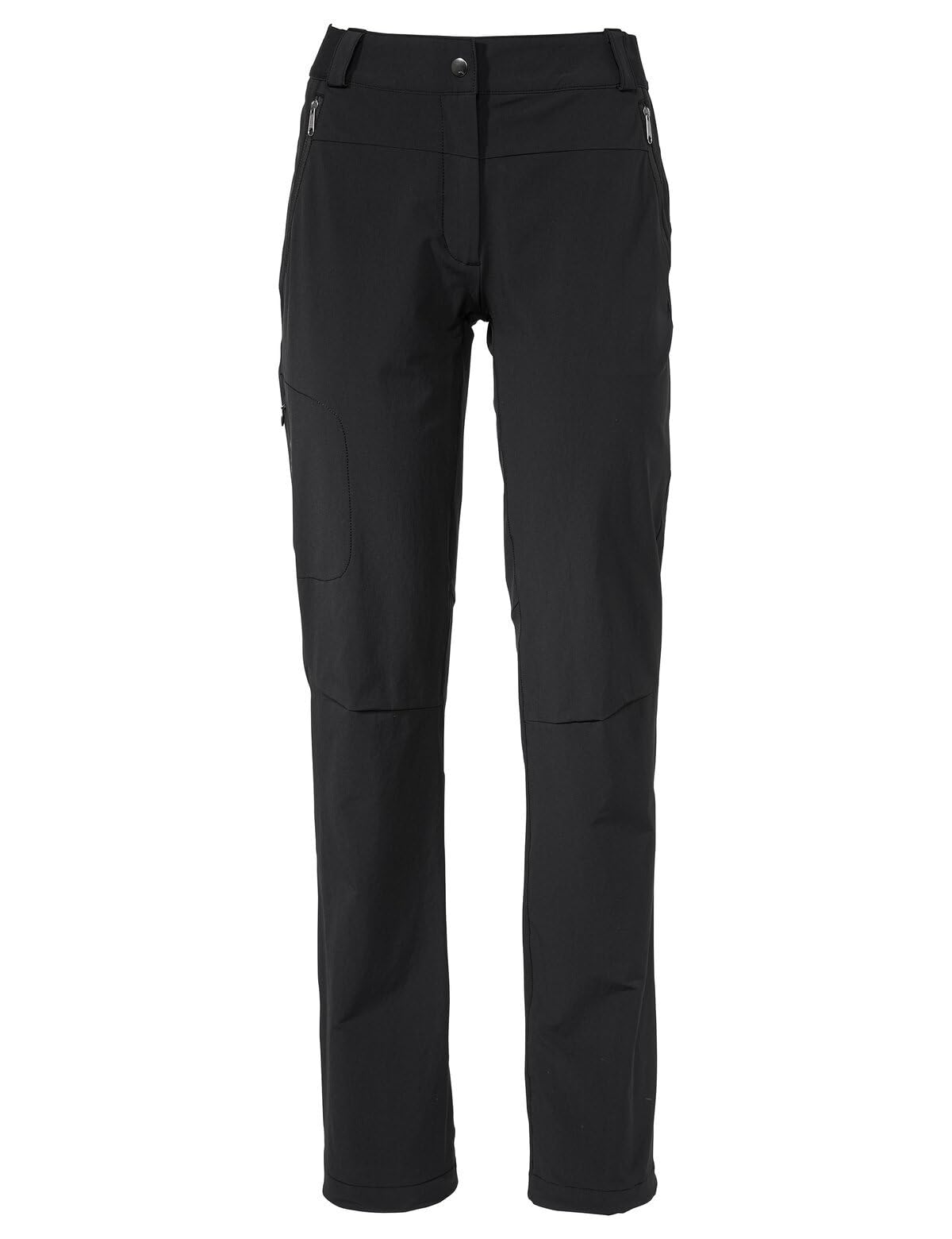 VAUDE Wanderhose Damen Farley Stretch III - Wasserabweisende Damen Trekkinghose, Bequeme Stretch-Wanderhose – strapazierfähig & schnelltrocknend - Black, 50-Short