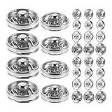 Boutons-pression de fixation robustes : conçus pour une fermeture solide, ces boutons-pression offrent une sécurité fiable, maintenant les vêtements ou les articles fermement en place, boutons métalliques ronds, boutons métalliques pour vêtements