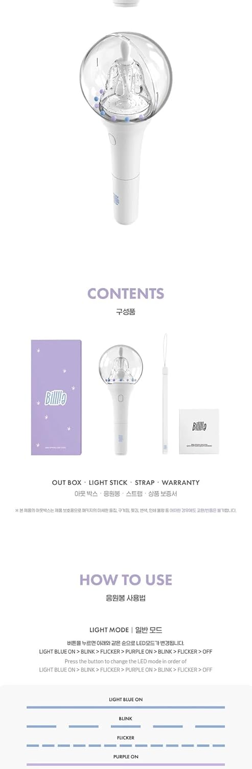 DREAMUS Billlie Official Light Stick Outbox+Light Stick+Strap+Warranty+Tracking Sealed
