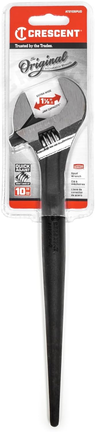 Crescent 10" Adjustable Black Oxide Construction Wrench - AT210SPUD