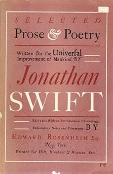 Paperback Jonathan Swift - Selected Prose & Poetry Book