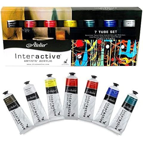 Atelier Interactive Acrylic 7 x 80ml Tube Boxed Set Cover