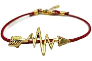 Gold Heartbeat Arrow Bracelet