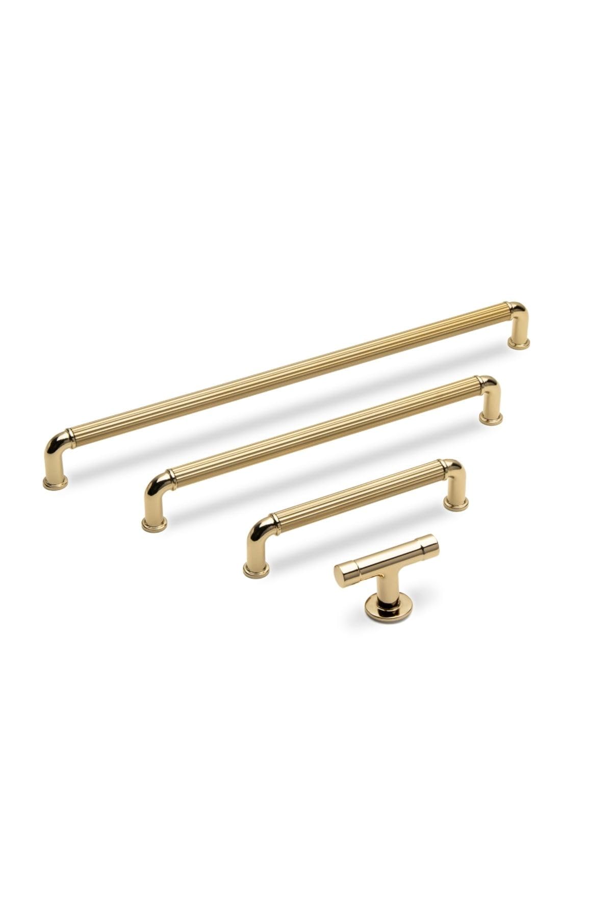 System 4682 Çizgili Modern Kulp Gold/Gold Branch Renk 320 Mm Çok Renkli