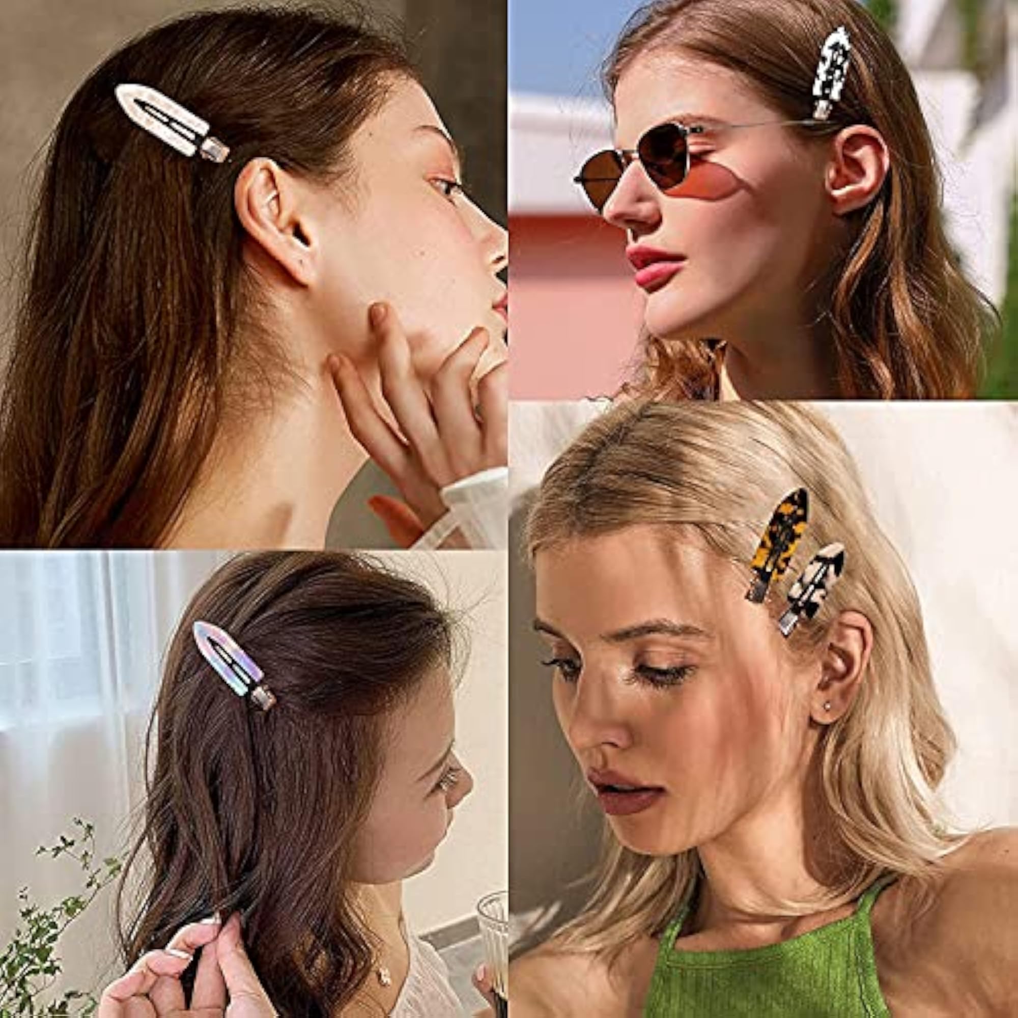 6PCS No Bend Hair Clips for Styling