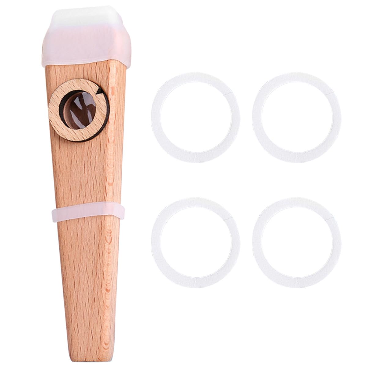 Hemobllo Instrument Kazoo Portable en Bois Facile à Jouer, pour Guitare et Clavier, Set Adapté aux Jeunes Personnes Âgées