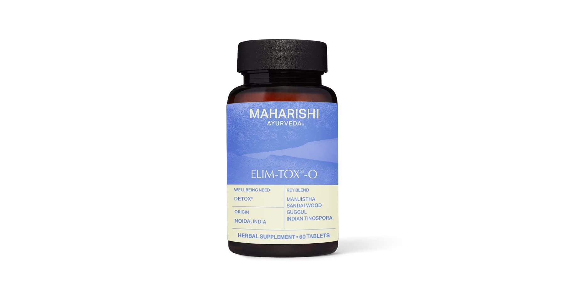 Maharishi Ayurveda - Elim-Tox Detox Management Herbal Supplement | Supplementation for an Effective Colon Cleanse | Whole Body Detox Cleanse (60 Tablets - 500mg)