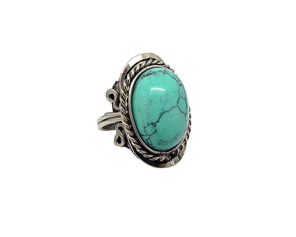 Mia Jewel ShopHealing Gemstone Mood Ring | Silver Jewelry with Metal Border & Adjustable Design | Women's Natural Handmade Fashion Jewelry & Boho Accessories