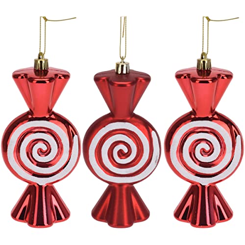Home Styling Collection Bolas navideñas Candy, 3 Piezas, Farbe:Rot Cover
