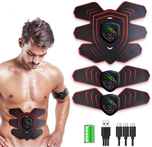 Abs Stimulator Muscle Stimulator, Protable Ab Trainer Muscle Toner Electric Abs Belt Workout