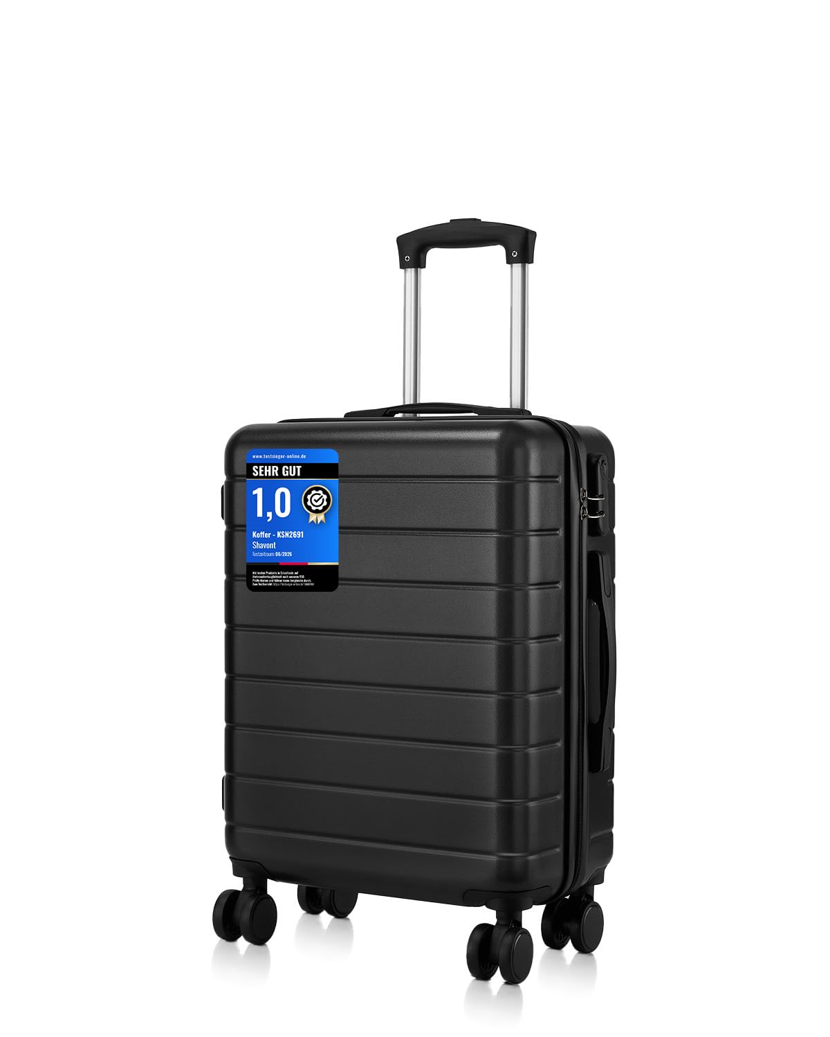 Handgepäck Koffer 55x40x20cm ABS+PC Hartschalenkoffer Ryanair Trolley 4 Rollen Kabinenkoffer