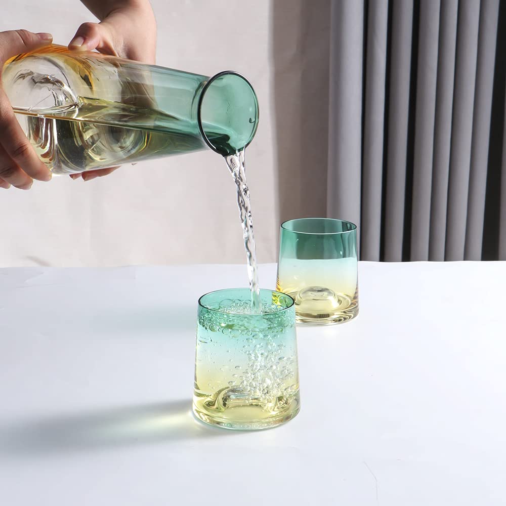 Caraffa in vetro di cristallo per vino, brocca per acqua e bollitore, con sfera in legno, per vino rosso, acqua calda, succhi di frutta, tè e bevande