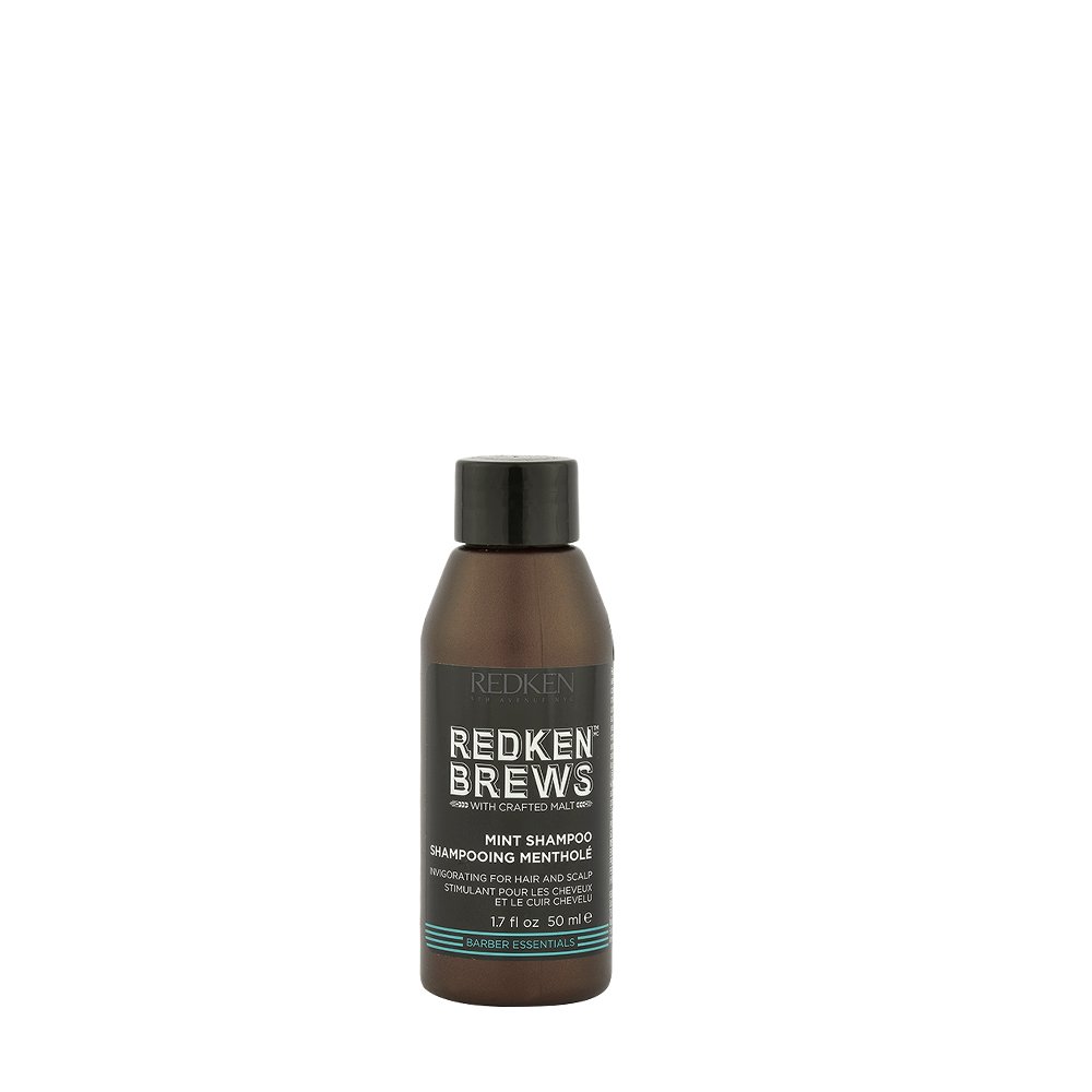 Redken Brews Mint Clean Shampoo for Men, 50 ml