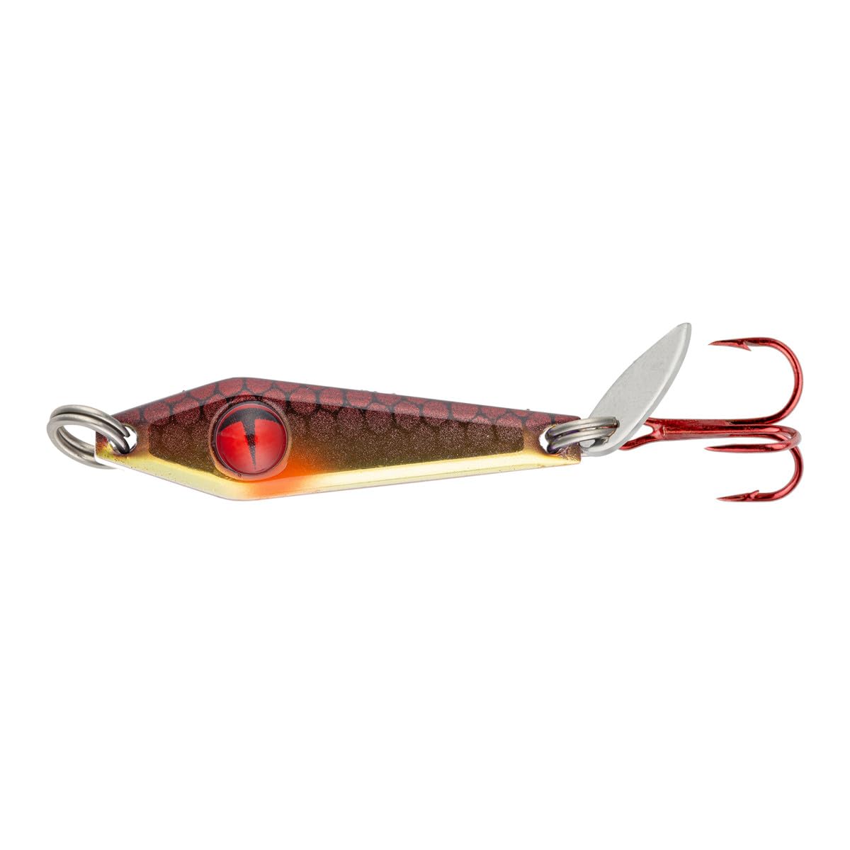 Northland Tackle Tungsten Slim Spoon, Fast-Sinking Thin Profile Ice Fishing Lure for Walleye, Crappie, & More, 12 Colors, ⅛ Oz, ¼ Oz, ⅜ Oz Lure Sizes