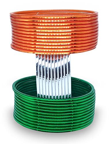 See full amazon price history chart for The Golden Cascade Tiranga Color Metal Bangles for Women Indian Flag Chudiya Girls Tricolor Plain Shining Chudi Set for Ladies, Independence & Republic Day (TRICOLOR, Large 2.8) The Golden Cascade Tiranga Color Metal Bangles for Women Indian Flag Chudiya Girls Tricolor Plain Shining Chudi Set for Ladies, Independence & Republic Day (TRICOLOR, Large 2.8) (B0B8ST98QD) Amazon Price History, Amazon Price Tracker