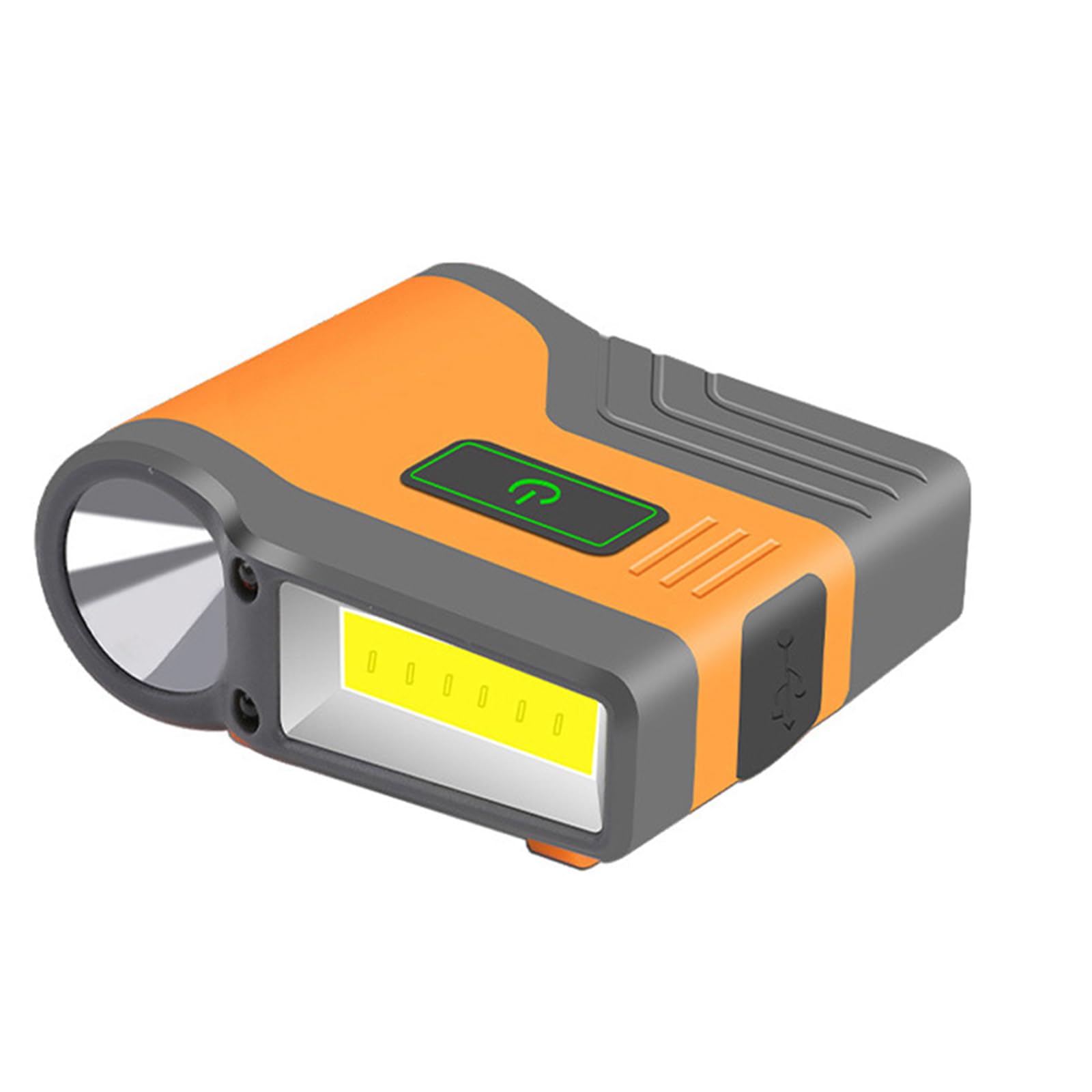 SHALISI Headlamp Hat Light LED Clip on Cap Lights Torch Mini Flashlight Waterproof Clip Headlamp Light USB for Fishing Camping Hunting Running Rechargeable Bright Head Band Lamp (Orange)