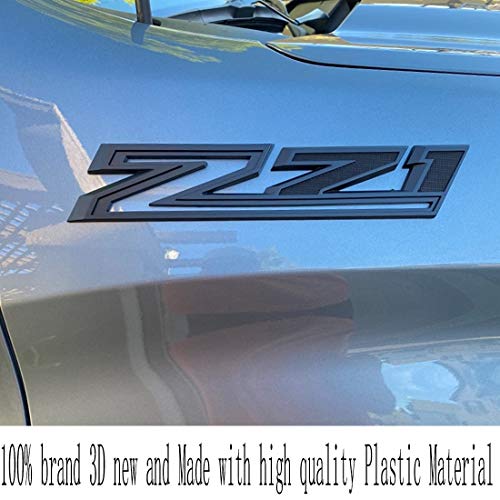 Image of 2PC 3D Raised Letters Z71 Hood Side Emblem with Adhesive Backing Fits for Silverado Automotive Decoration
