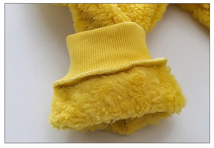 Image of Bold N Elegant Kids Dinosaur Thick Warm Fleece Fur T-shirt Sweatshirt Joggers Pant Winter Coord Set for Baby Boy Girl