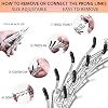 DEYACE Stainless Steel Dog Training Collar, Quick Release Buckle, Adjustable Collar for Large Dogs Neck Girth 12-17