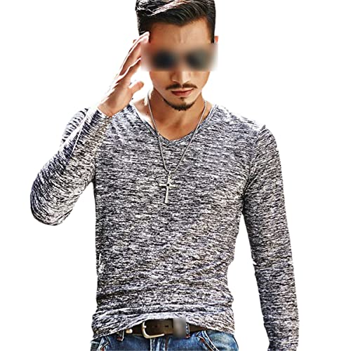 T-shirt décontracté manches longues homme Roquorl fini les hauts XXL sans forme