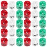 JOINPAYA Kunststoff Kleiderbügel Etiketten 60 Stück mit Farbigen Größenclips für Einzelhandel und Bekleidungsgroßhandel