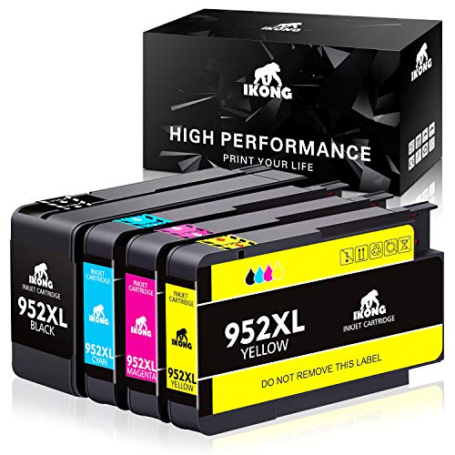 IKONG 952 Compatible Replacement for HP 952XL Ink cartridges Combo Pack for HP OfficeJet Pro 8710 8720 8740 8730 7740 8210 8715 8216 8725 8702 Printer (4-Pack)