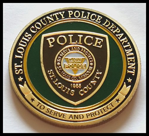 St Louis County Police Law Enforcement Colorized Challenge Art Coin