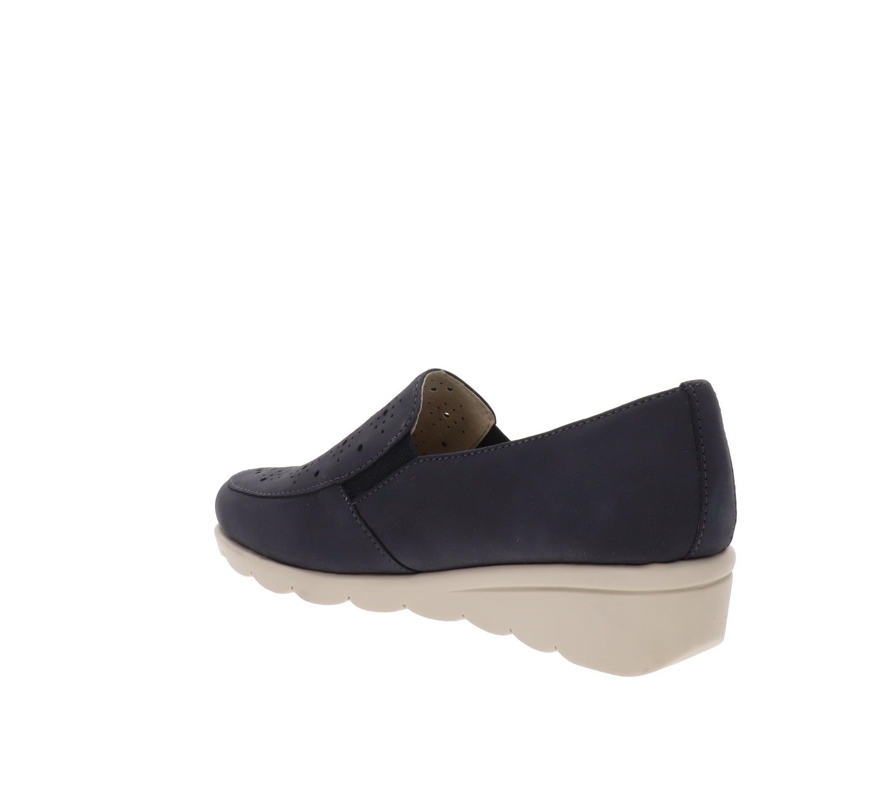 Valleverde VS10332A Mocassino Sneakers Donna Zeppa Pelle Blu