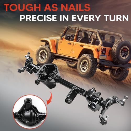 68017174AC Front Axle Housing Assembly Fit for Jeep Wrangler 2007-2017, Jeep Wrangler JK 2018, Fit for Dana 44 only, Replace OE 68017174AC, 68017174AA, 68017174AD - Image 7