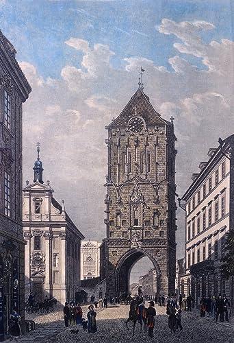Art mural Vincenc Morstadt tour poudrière pour décoration chambre élégante