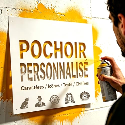 Pochoirs personnalisés pour peinture aérosol – custom stencil réutilisable pour loisirs...