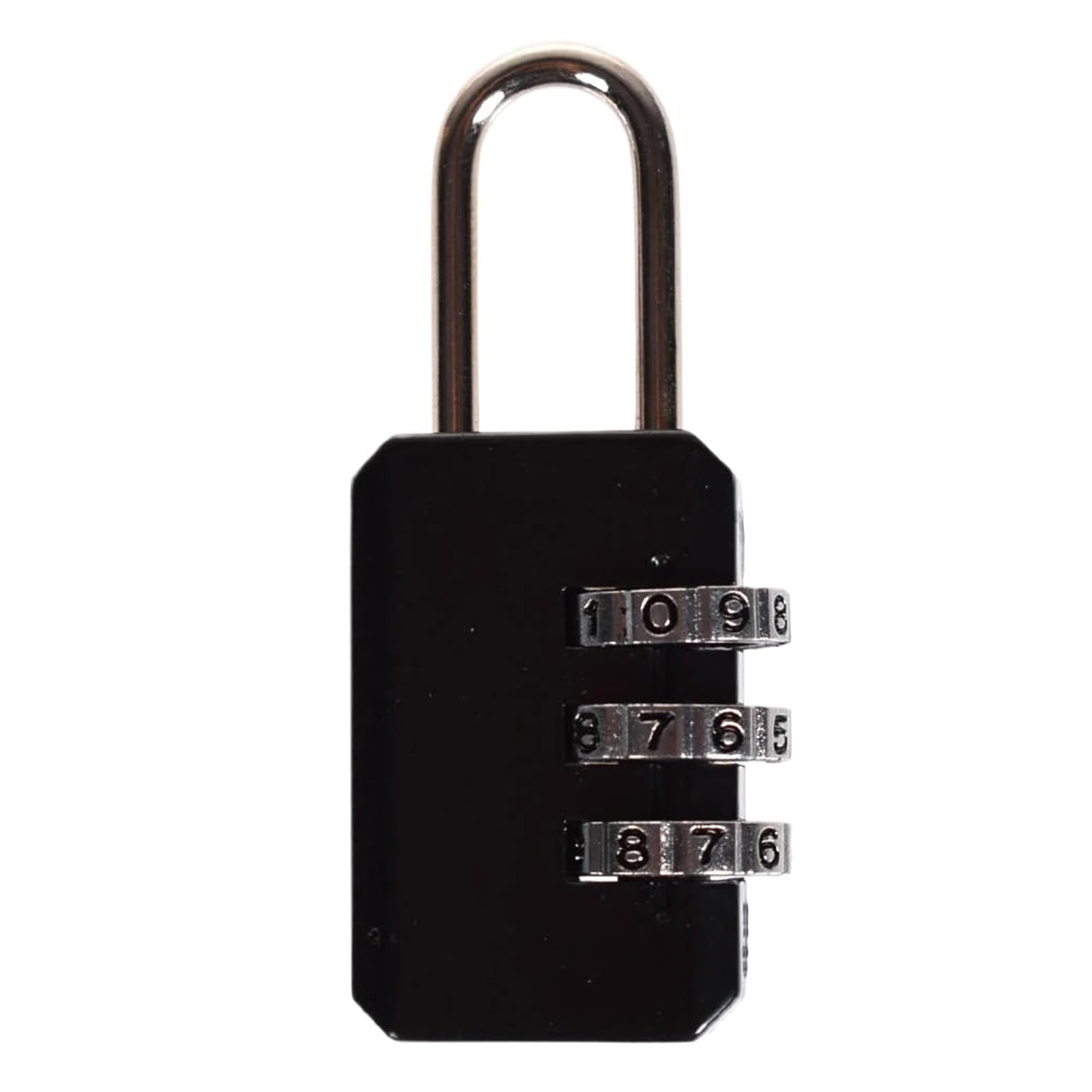Lock Luggage Combination Padlock 4 Digit Password Code Number Copper Lock(Black)